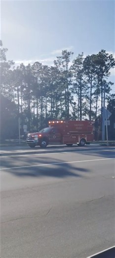 FCFR Rescue 55 Responding Code 3 Read description #flaglercounty #ambulance #responding #code3