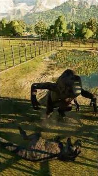 D.REX vs T.REX FIGHT EACH OTHER IN JURASSIC WORLD EVOLUTION 3!