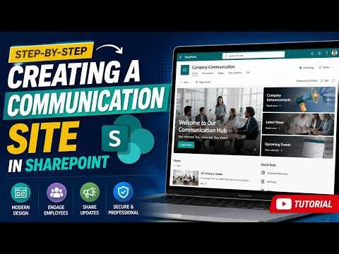 Microsoft SharePoint Tutorial for Beginners | Creating a communication site