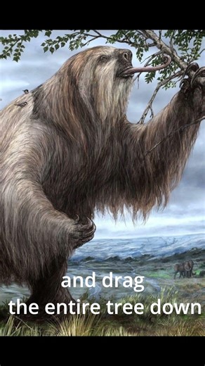 The Giant Sloth That Could Destroy a Tree#megatherium #iceage #prehistoric #shorts #didyouknow