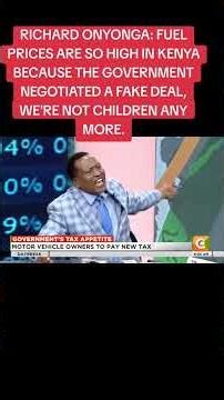 Fuel prices in Kenya is high because the government is doing business