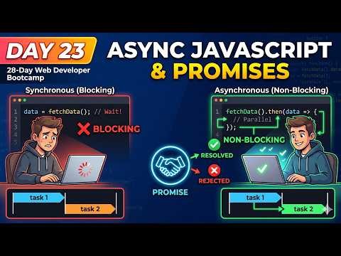 Day 23: Asynchronous JavaScript & Promises | 28-Day Web Developer Bootcamp