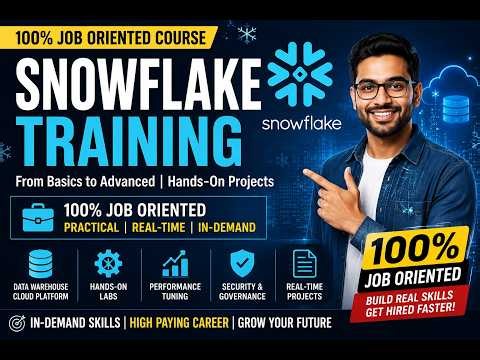 Snowflake Training 2026 | 100% Job-Oriented Course | Complete Snowflake Tutorial