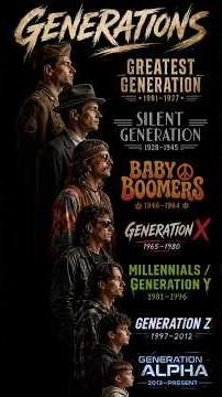 Generation X (1965-1980) #GenerationX #GenX #90sKids #80sKids #LatchkeyGeneration