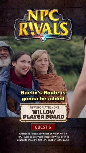 Play as the princess of Wraith, aka Willow from Baelin's Route! Head to npcrivals.com to pledge!