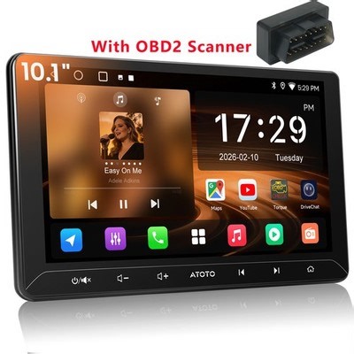 ATOTO 10.1" Android Car Stereo 2DIN OBD2 Scanner GPS Navigation GenAI 24-Band EQ | eBay