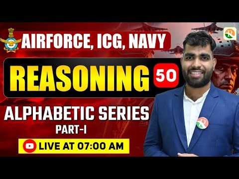 Alphabetic Series -1 | Airforce, Navy | Airforce Reasoning Classes | Reasoning Classes