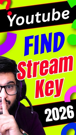 How to Find YouTube Stream Key 2026 (New Layout) | YouTube Stream Key Kaise Nikale!
