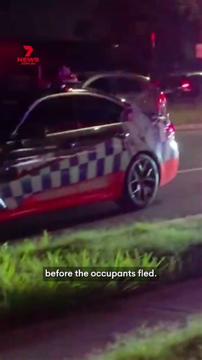 Car set alight after crashing into shop in Greenacre, Sydney