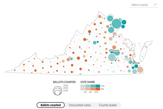 Map: See how your county or city voted in April 21 redistricting referendum