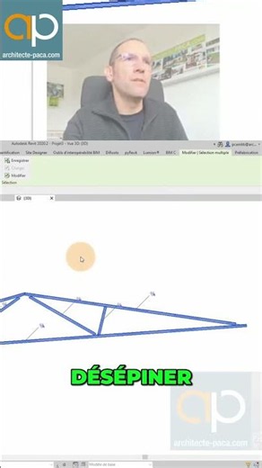 Astuce rapide pour améliorer vos fermes dans REVIT ! #shorts