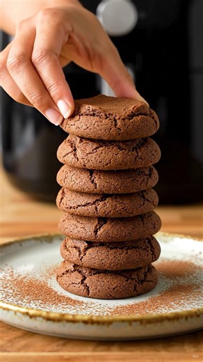 🍪 Sugar-Free Chocolate Protein Cookies 💪 | Easy Air Fryer Recipe | Healthy High-Protein Snack