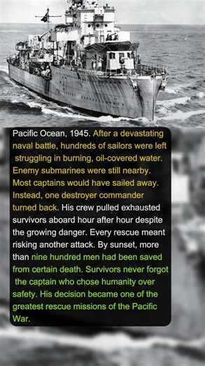 1 Destroyer Captain Saved 900 Sailors From a Sinking Ship | Military History Talks