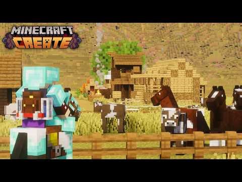 I Built a CATTLE RANCH for my Wild West Create Mod Colony