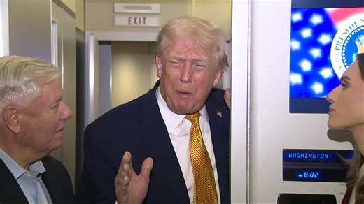 MOMENTS AGO: Trump speaks to reporters aboard Air Force One | Fox Business