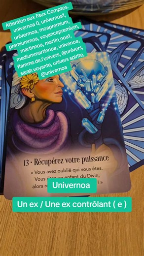 Un ex / Une ex contrôlant(e). #guidancedujour #guidance #oracle #univernoa #tiragesentimental