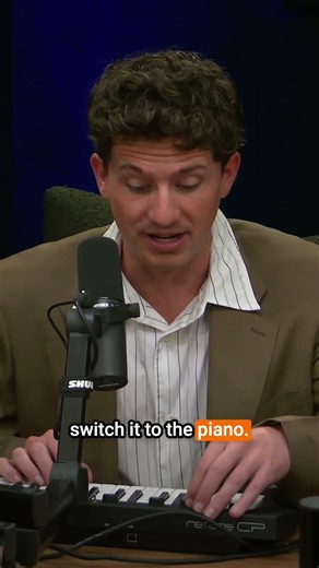 Charlie Puth's piano makes things more interesting. #podcast #comedy