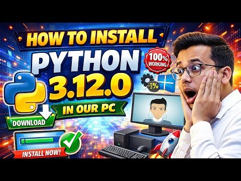 How to Install Python 3.12.0 on Windows | Step by step 2026 beginners friendly | Need OpenCV?