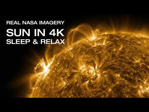 5 HOURS of the SUN in 4K (Real NASA Imagery) ☀️ Deep Space Ambient Music for Sleep & Relaxation