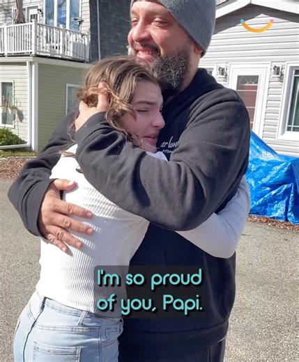 She dreamed of a home of their own - and dad never lets her down 😭 | Happily