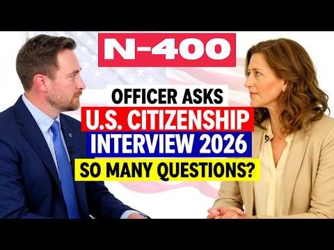 2026 New Actual Interview of U.S. citizenship, Full N-400 Naturalization Interview, Small talk #n400
