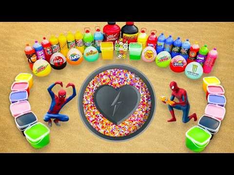 Big Toothpaste Eruption from Lightning Heart Hole, Giant Fanta, Monster, Coca Cola and Mentos