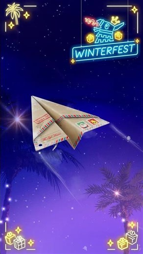 Brb dashing thru the snow to unwrap the Winterfest Letter Glider!