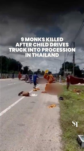 9 Buddhist monks killed after child drives truck into procession in Thailand