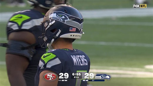Jason Myers ties game with fifth FG of game vs. 49ers