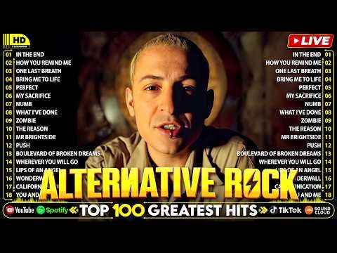 Alternative Rock Of The 90s 2000s ⚡⚡ Linkin Park, Creed, Audioslave, Hinder, Evanescence, Oasis