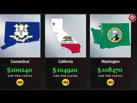 The Richest US States By GDP per Capita, 2026