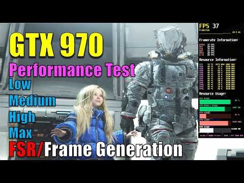Pragmata | GTX 970 | All Settings + FSR + FrameGeneration | Performance Test | Still Viable?