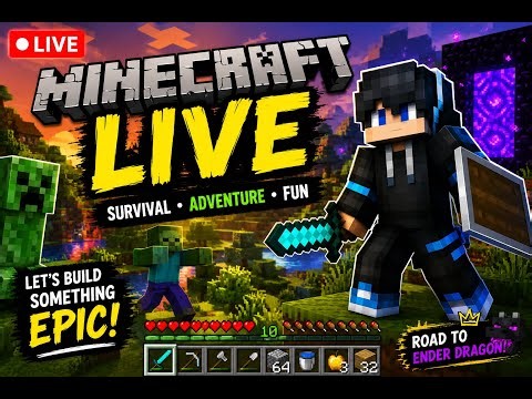 ⚔️ Minecraft Java Survival LIVE With Viewers!