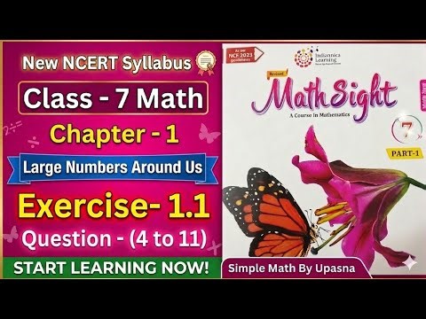 Math Sight Class 7 || Chapter -1 || Part-1 || Exercise - 1.1|| Q-(4 to 11) || S.M.Class 7 