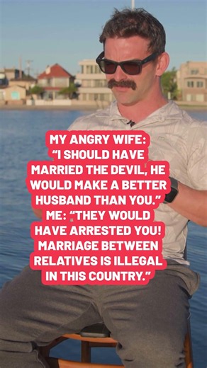 The ultimate comeback for an angry wife 💍 #dadjokes #husbandwife #humor