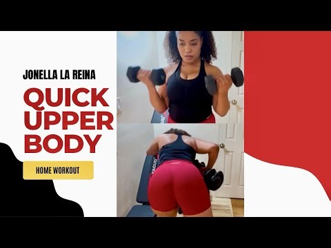 QUICK HOME WORKOUT | UPPER BODY | FITNESS JOURNEY | JONELLA LA REINA