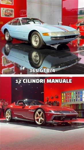 A close look at Ferrari 12 Cilindri & 365 GTB/4 'Daytona' #shorts