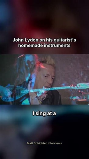 John Lydon on his guitarist's homemade instruments #shorts