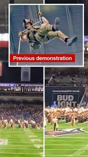 US Air Force Service Member Dies After Horrific Fall at College Football Game #usa