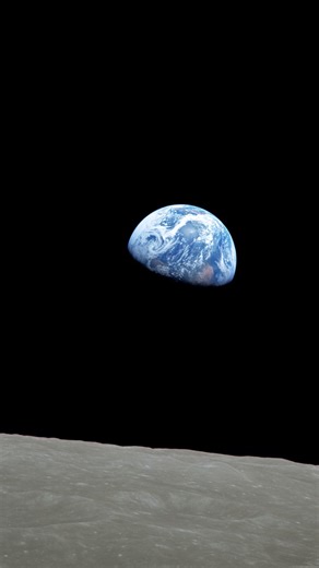 On December 24, 1968, Apollo 8 astronaut Bill Anders captured an image that had never been seen before in human history: the planet Earth rising above the horizon of the moon. Anders and fellow astronauts Frank Borman and James Lovell had traveled nearly a quarter million miles to orbit the moon but, at that moment, unexpectedly found themselves captivated by their home planet. "Here we came to study that moon and yet," remembered Anders, "it was this gorgeous earth rise, this colorful, delicate