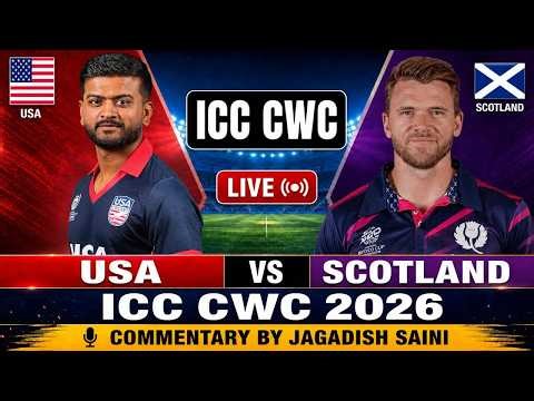| Live | Scotland vs USA 105th Odi CWC Leauge 2 | Sco Vs Usa Live | Today Match Live | Today Match
