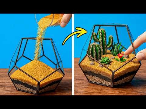 Create a Beautiful Mini Garden 🌿 DIY Home Decor Ideas
