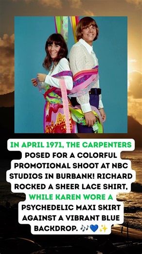 The Carpenters’ Colorful 1971 Photo Shoot! 🎤✨