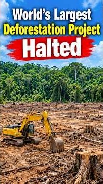 World’s Largest Deforestation Project Halted #savetheforests #savetherainforest