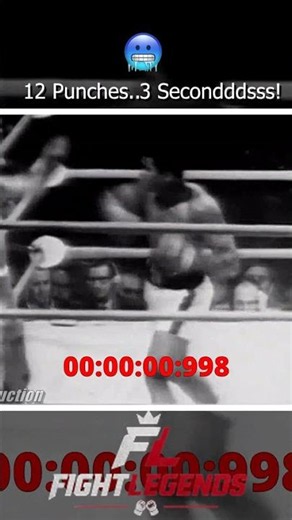 12 Punches in 3 Seconds… Muhammad Ali Was Unreal 🤯🥊 #shorts