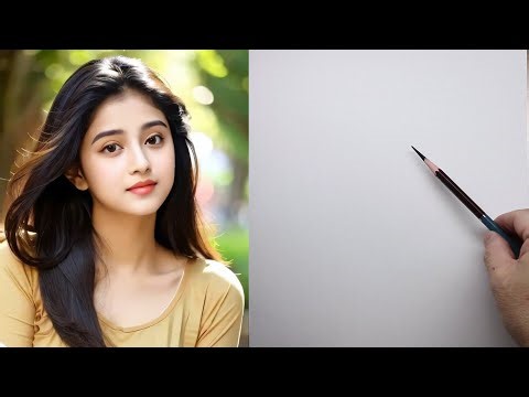 how to draw face portrait for beginners | Portrait Drawing Tutorial