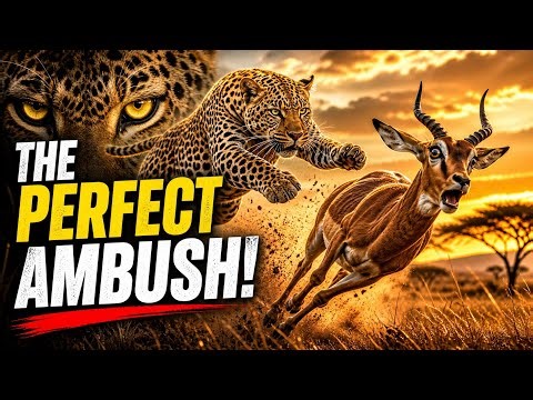 The Leopard’s Silent Hunt : Deadly Ambush in the African Savanna (Predator vs Prey)