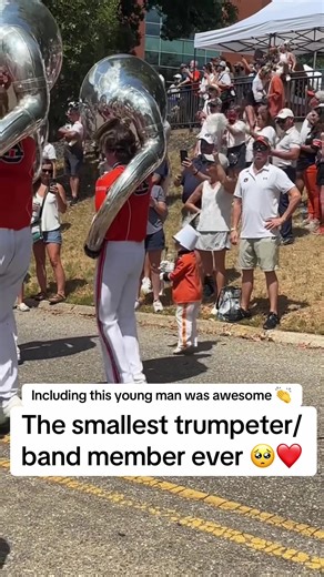 The Cutest Young Trumpeter Steals the Show