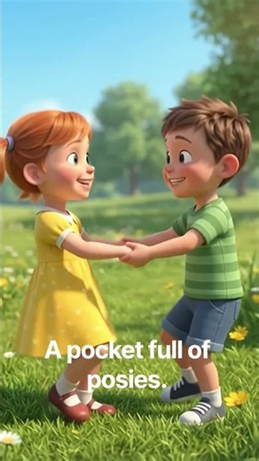 🌻 Kids Playing Ring-Around-the-Rosie