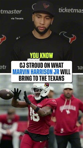 CJ Stroud on newly acquired former teammate Marvin Harrison Jr
